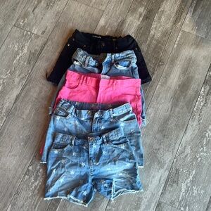 Kids Bottoms Shorts - Black, Pink, Blue